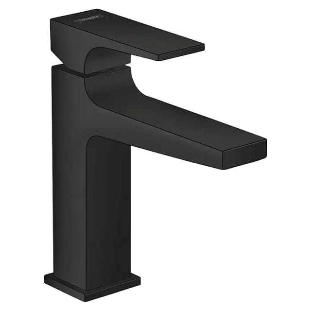 Metropol - Waschtischarmatur Mit Ablaufgarnitur Push-open, Schwarzmatt 32507670 - Hansgrohe