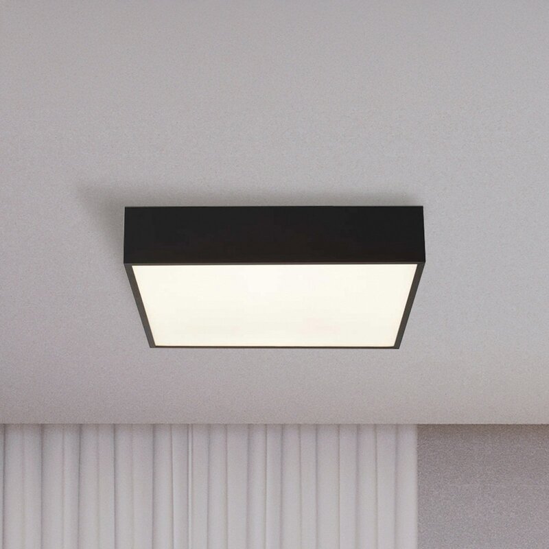 [gebraucht] B-ware Searchlight Deckenleuchte Badlampe Led Lampe Zeus Schwarz Aluminium Kunststoff