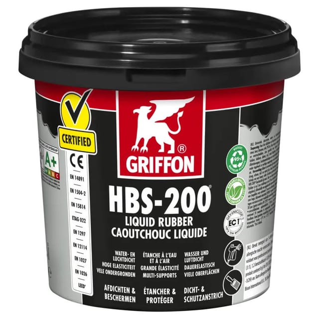 Hbs-200 Caoutchouc Liquide 5l - Etanchéifier Les Surfaces À L'Eau Et À L'Air