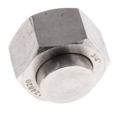 Endkappe G3/4'' Edelstahl mit Außensechskant 60° Konus 175bar (2458.75psi) Hydraulisch Bild 2
