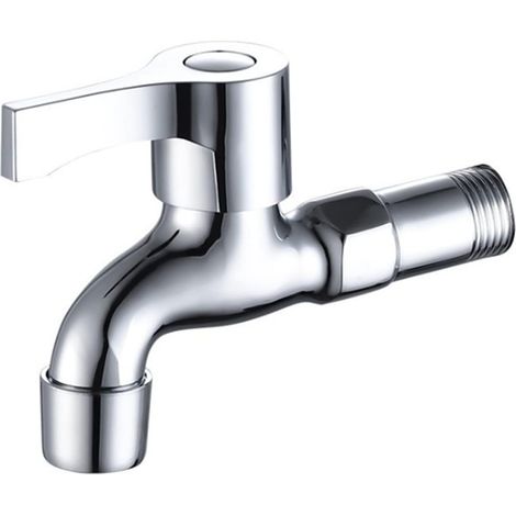 Wandmontierter Wasserhahn, Einhebelgriff, Spritzwassergeschützt, Ideal Für Zuhause, Hotel Und Garten