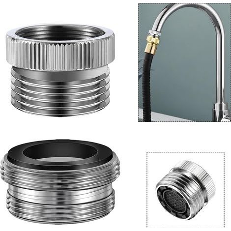 Hahnadapter, Metallhahnadapter, Adapter-kit Für Wasserhähne Zum Anschluss Eines Gartenschlauchs, Gewindeadapter Für Küchen-, Badezimmer- Und Waschbeckenarmaturen