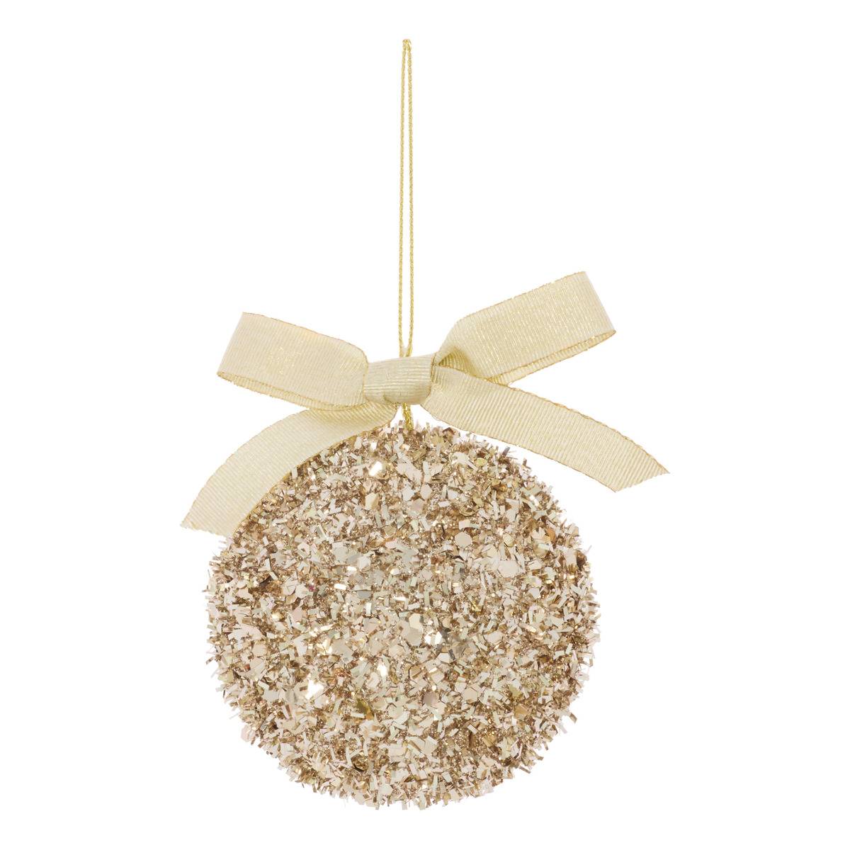 Tannenbaum-anhänger In Glänzender Goldoptik, 8 Cm -