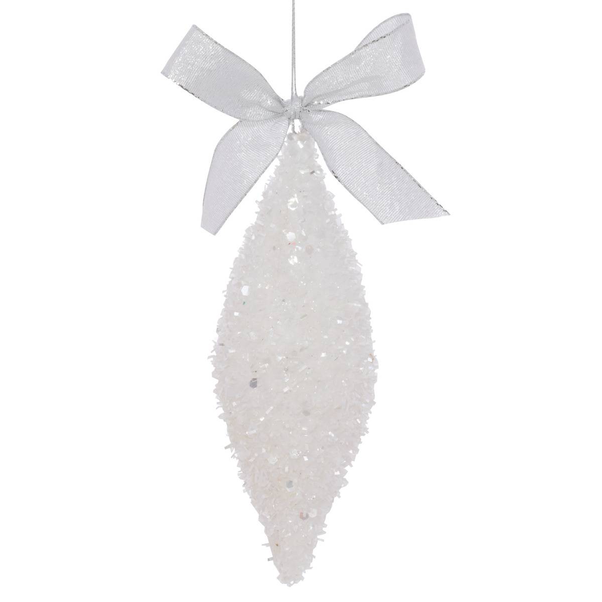 Weihnachtsbaum-anhänger, Glänzend, Weiß, 8 Cm -