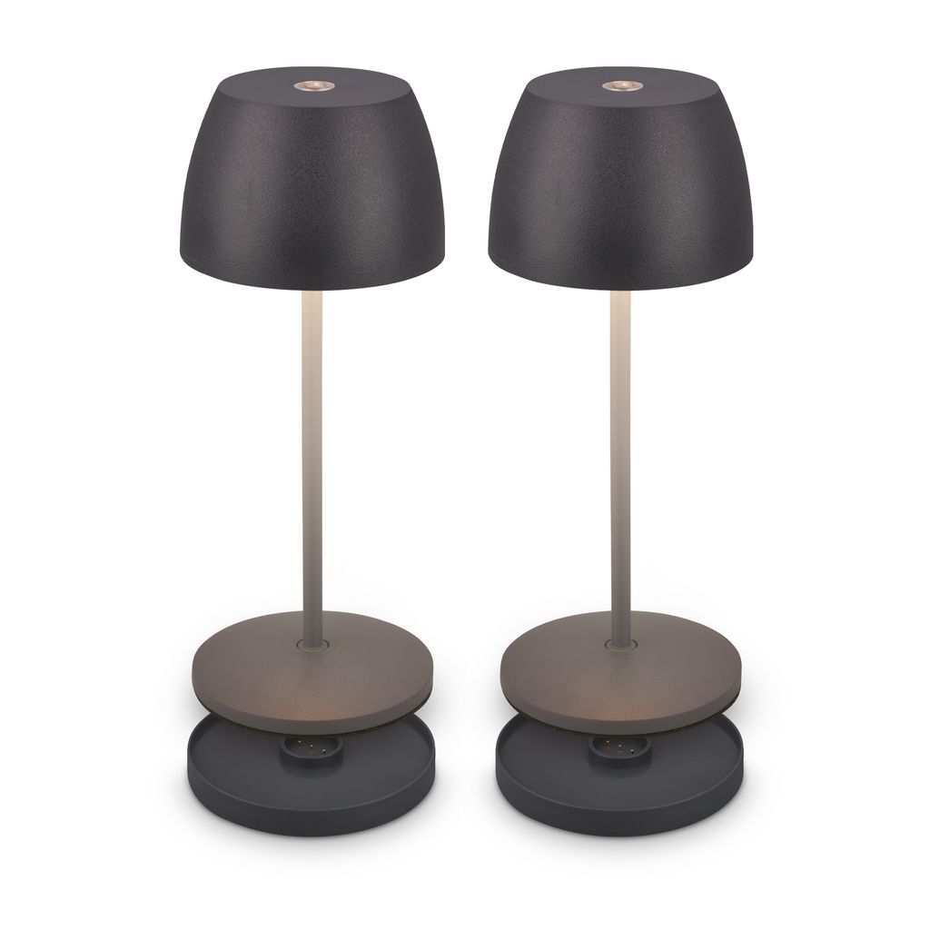 Mini Led Tischleuchte Kabellos Ip44 Akku Tischlampe Aussen/innen Ladestation