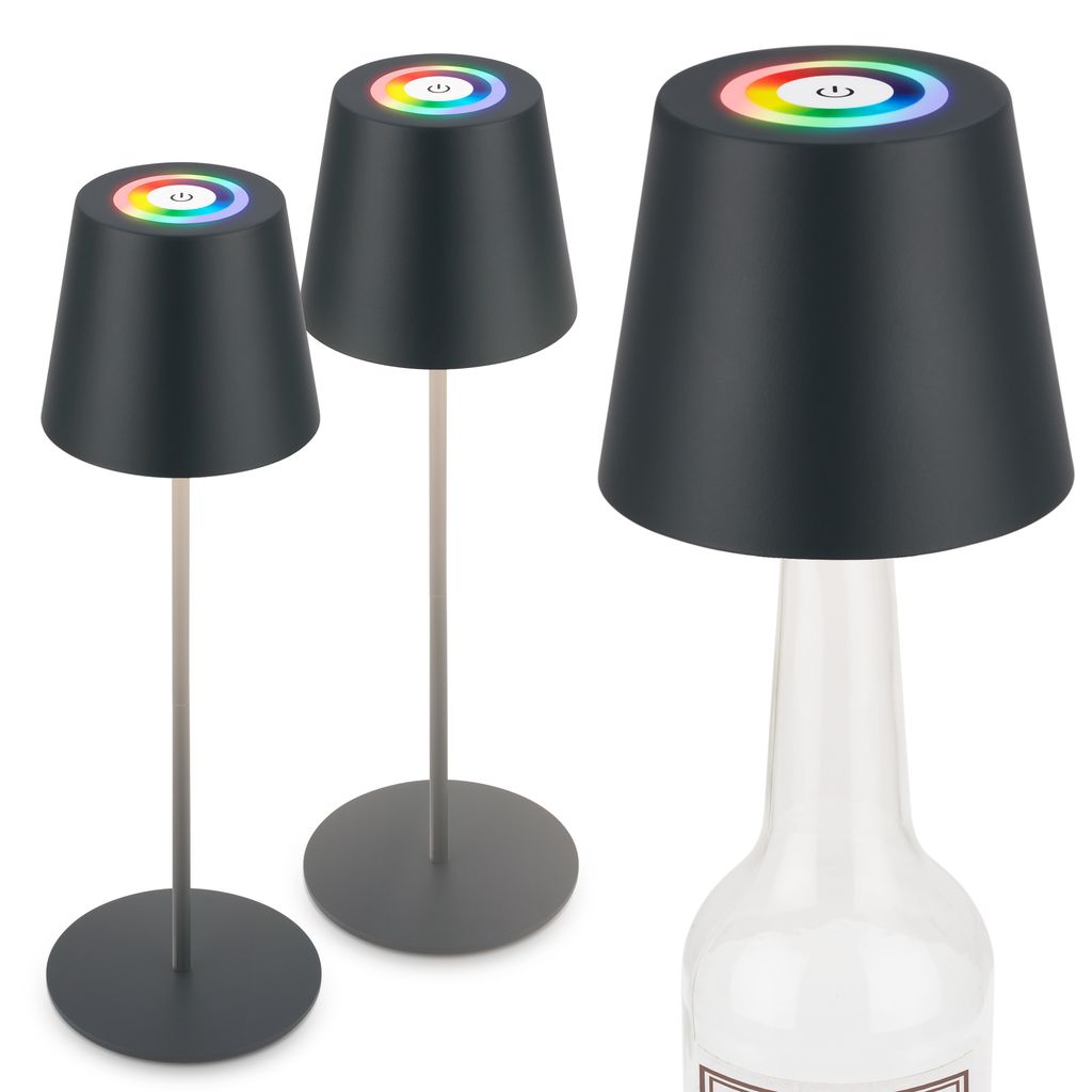 3 In 1 Rgbw Led Tischlampe Kabellos Ip44 Flaschenleuchte Aussen/innen Akku