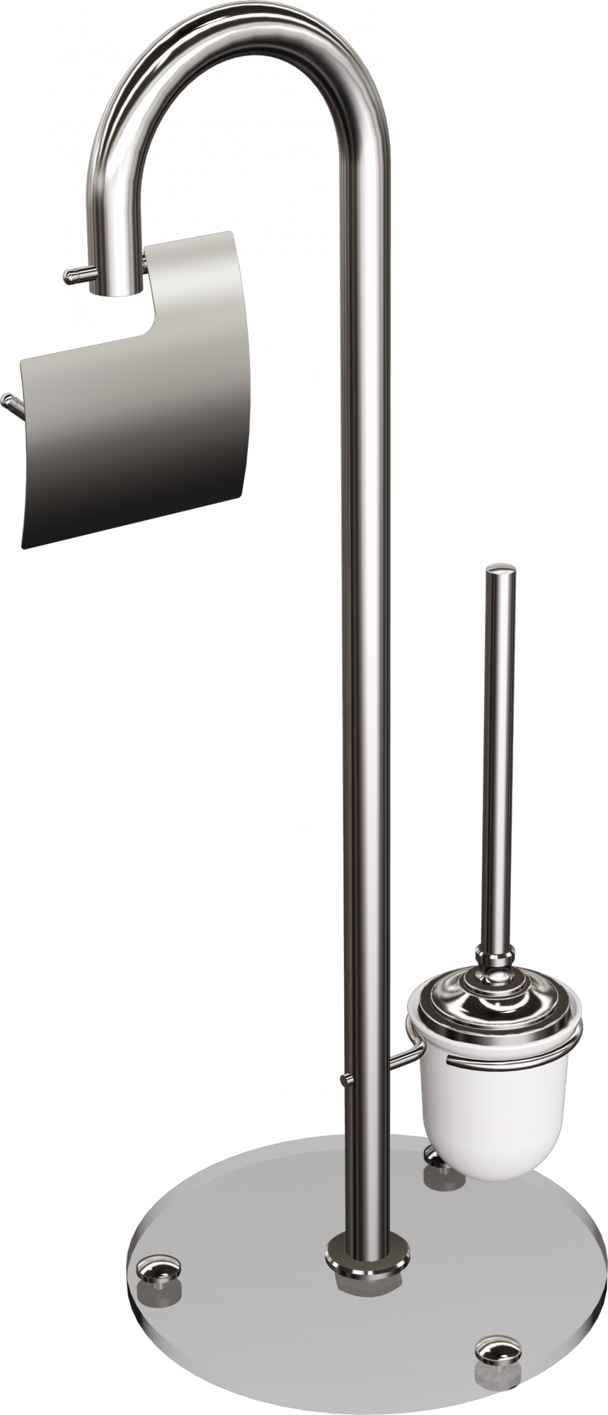 Badezimmerset Messing Verchromt 73 Cm