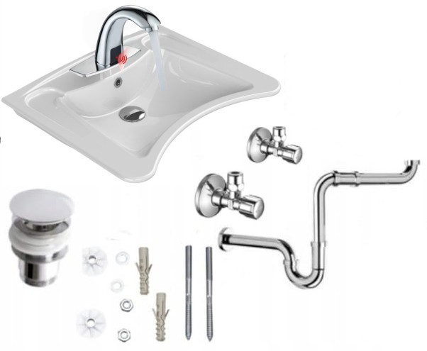 Waschbecken Barrierefrei Keramik Cerastyle 60x50 Cm