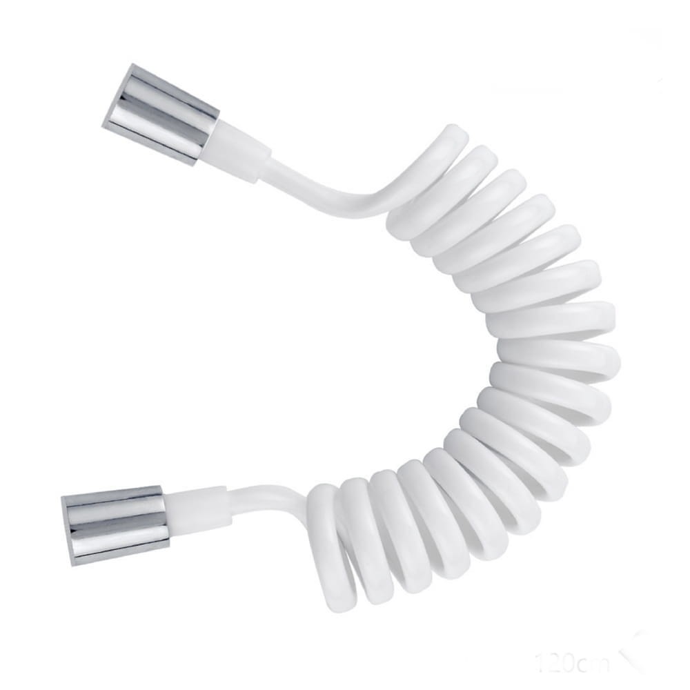 Duschschlauch Elastisch, Pvc, Weiß 30-80 Cm