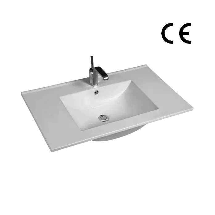 Einbauwaschbecken Keramik, Weiß 83x48 Cm