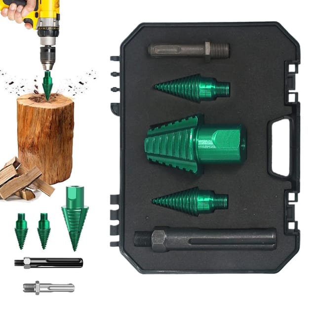 Holzspalter – Hochleistungs-holzspaltkegel Abnehmbare Werkzeuge, Kegel Für Schrauben, Baumstumpfentfernung, Heimwerken, Möbelmontage, Bauernhof, Camping, Outdoor-aktivitäten