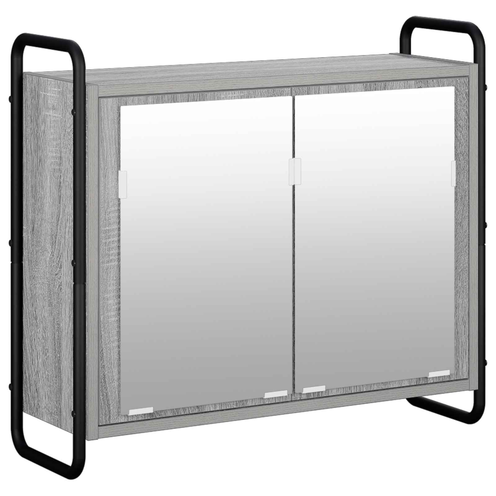 Hängender Badezimmerschrank Sonoma-grau 64 X 20 X 56,5 Cm Vidaxl