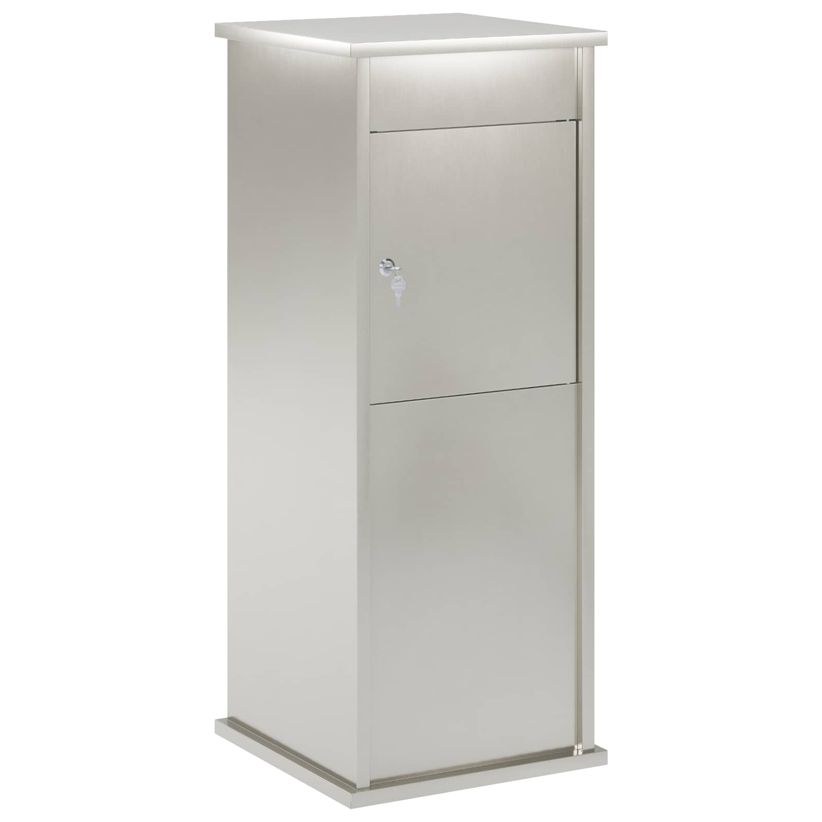 Briefkasten Silber 40 X 40 X 100 Cm Edelstahl Vidaxl