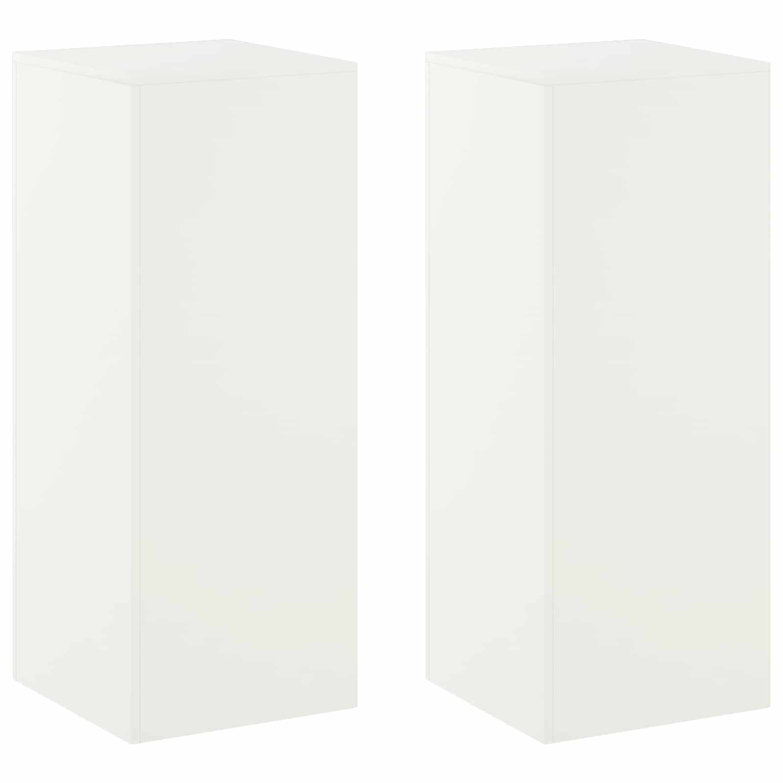 Pflanzenständer 2 Pcs Weiß 40 X 40 X 100 Cm Stahl Vidaxl
