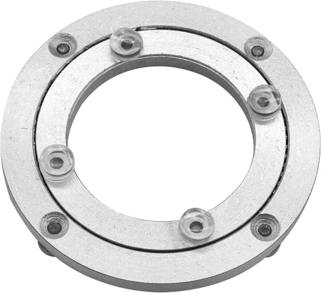 Drehteller Aus Aluminiumlegierung, Robuster Drehteller, Drehbarer Drehteller (lazy Susan), Runder Esstisch, Drehteller-beschläge, 10,2 Cm