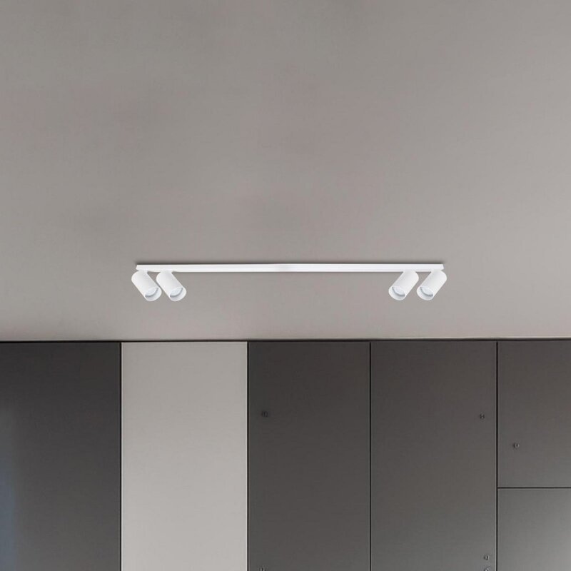 [neuwertig] B-ware Milagro Hero Deckenspot Deckenstrahler Spotlampe Weiß 4-flg 120 Cm Metall Gu10