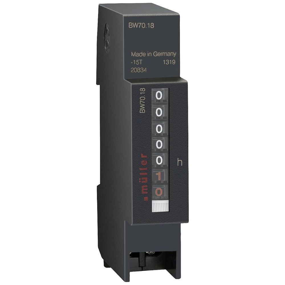 Müller Bw 70.18 24v 50hz Betriebsstundenzähler Rollenzählwerk