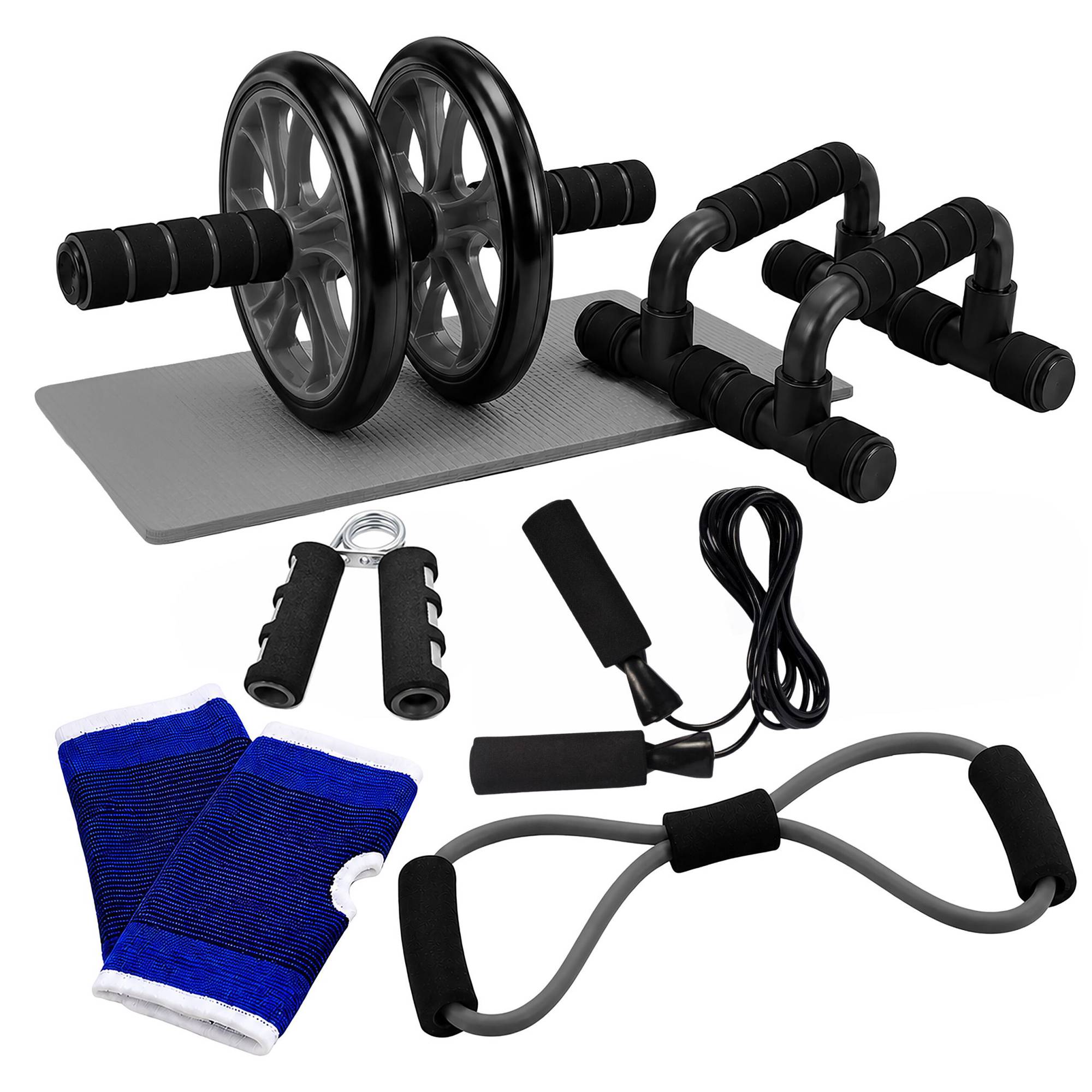 9-teiliges Heimfitness-set – Schwarz