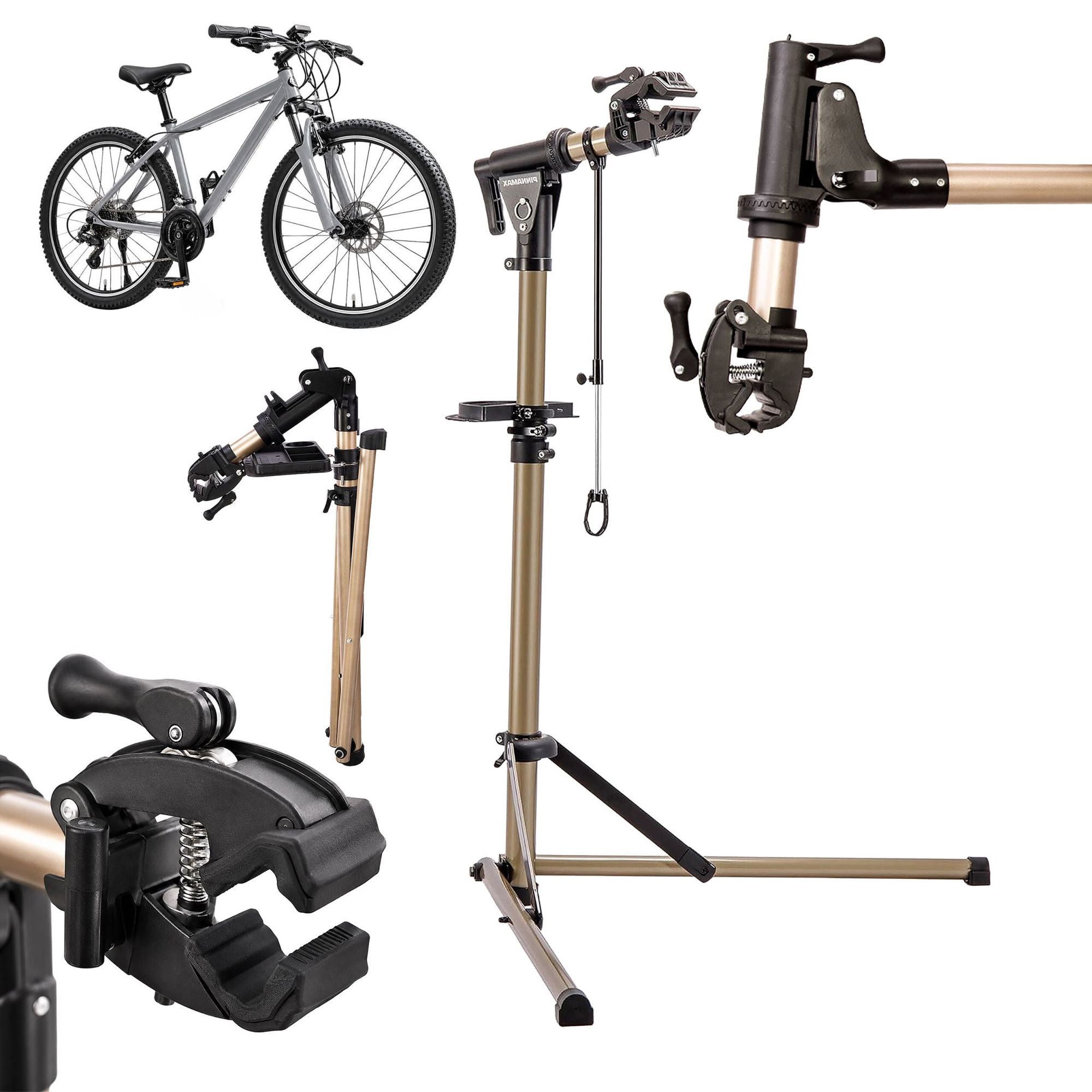 E-bike-reparaturständer, 50 Kg Tragkraft, Gold
