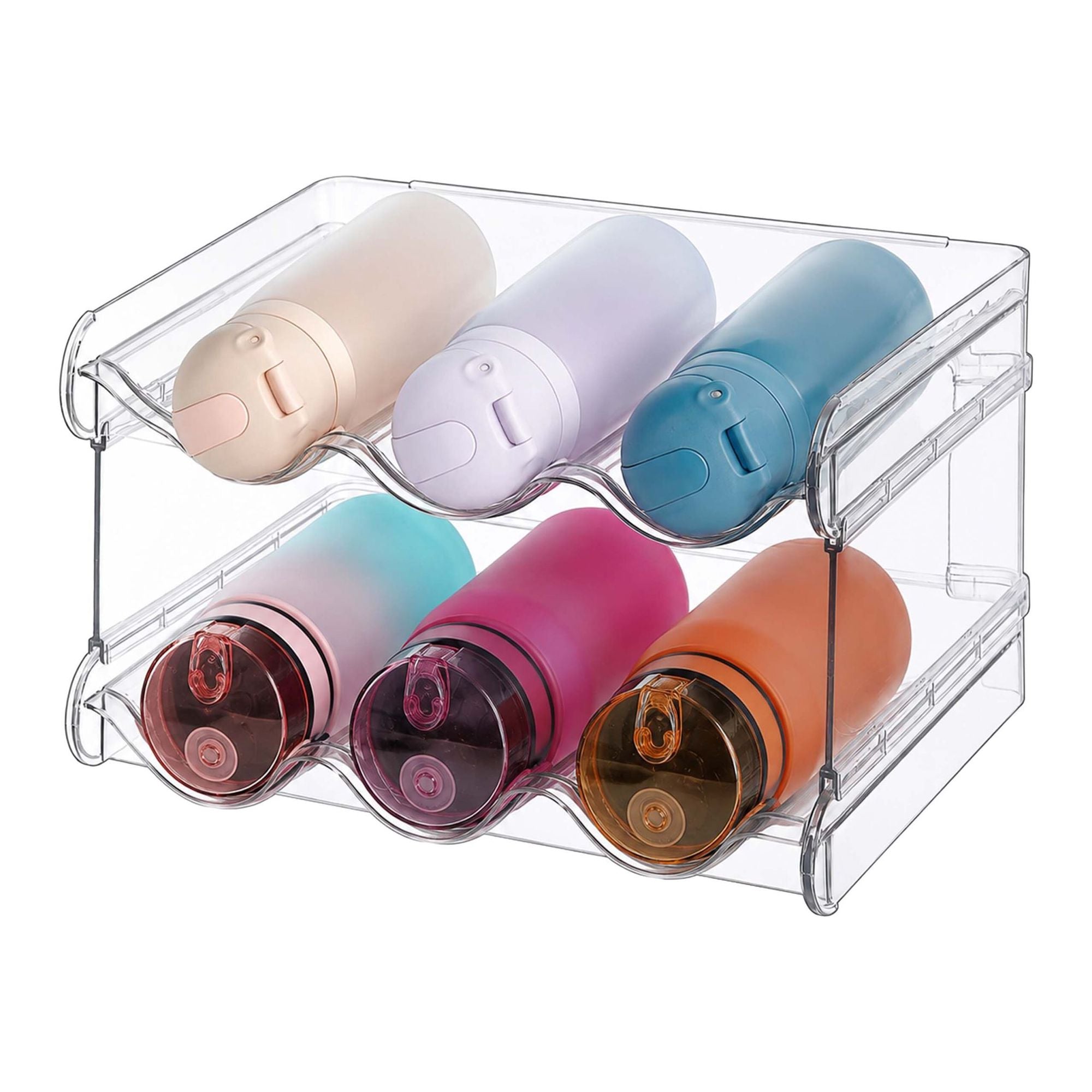Stapelbares, Modulares Flaschenregal – Erweiterbar, Transparentes Design