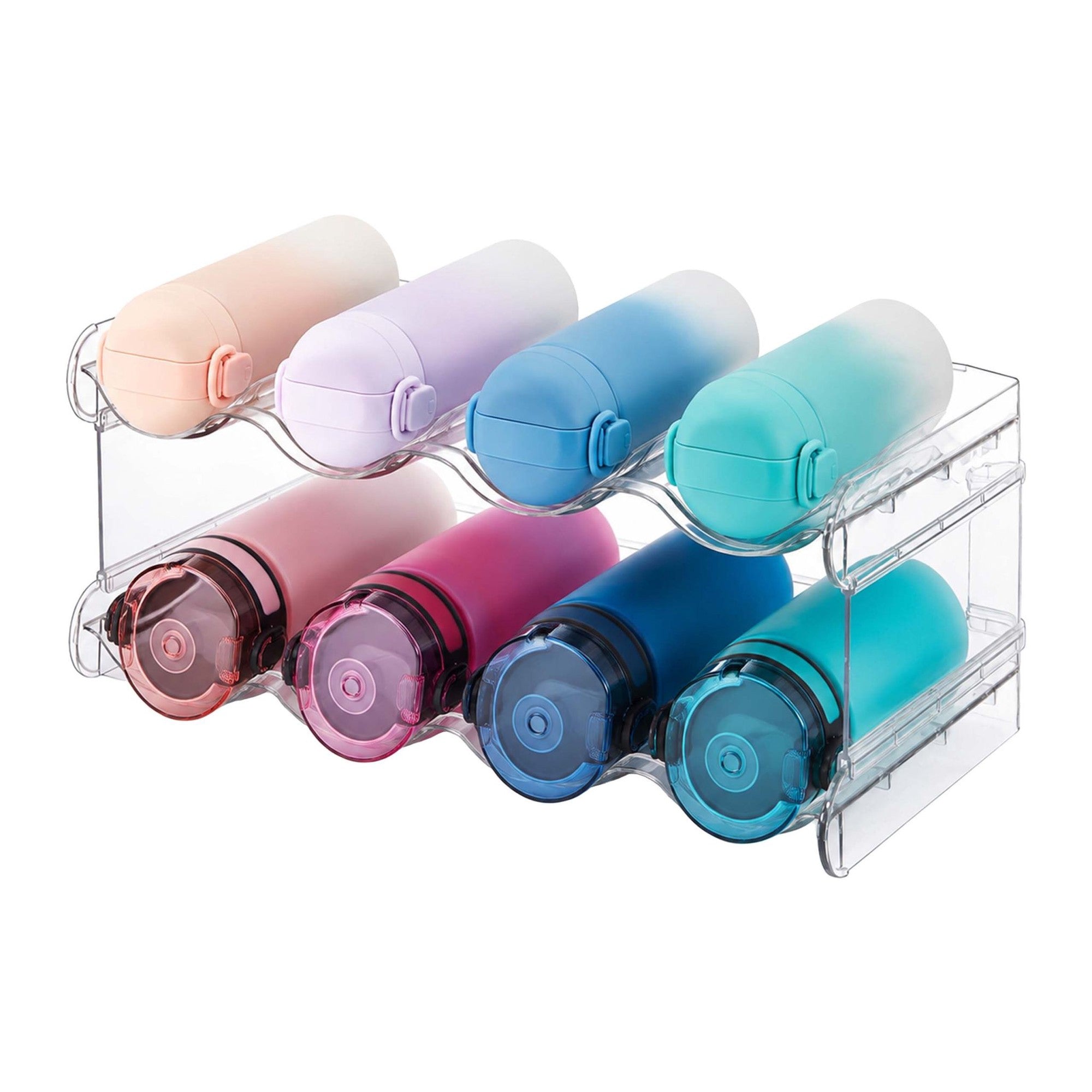 Stapelbares Flaschenregal – Modular, Erweiterbar, Transparent