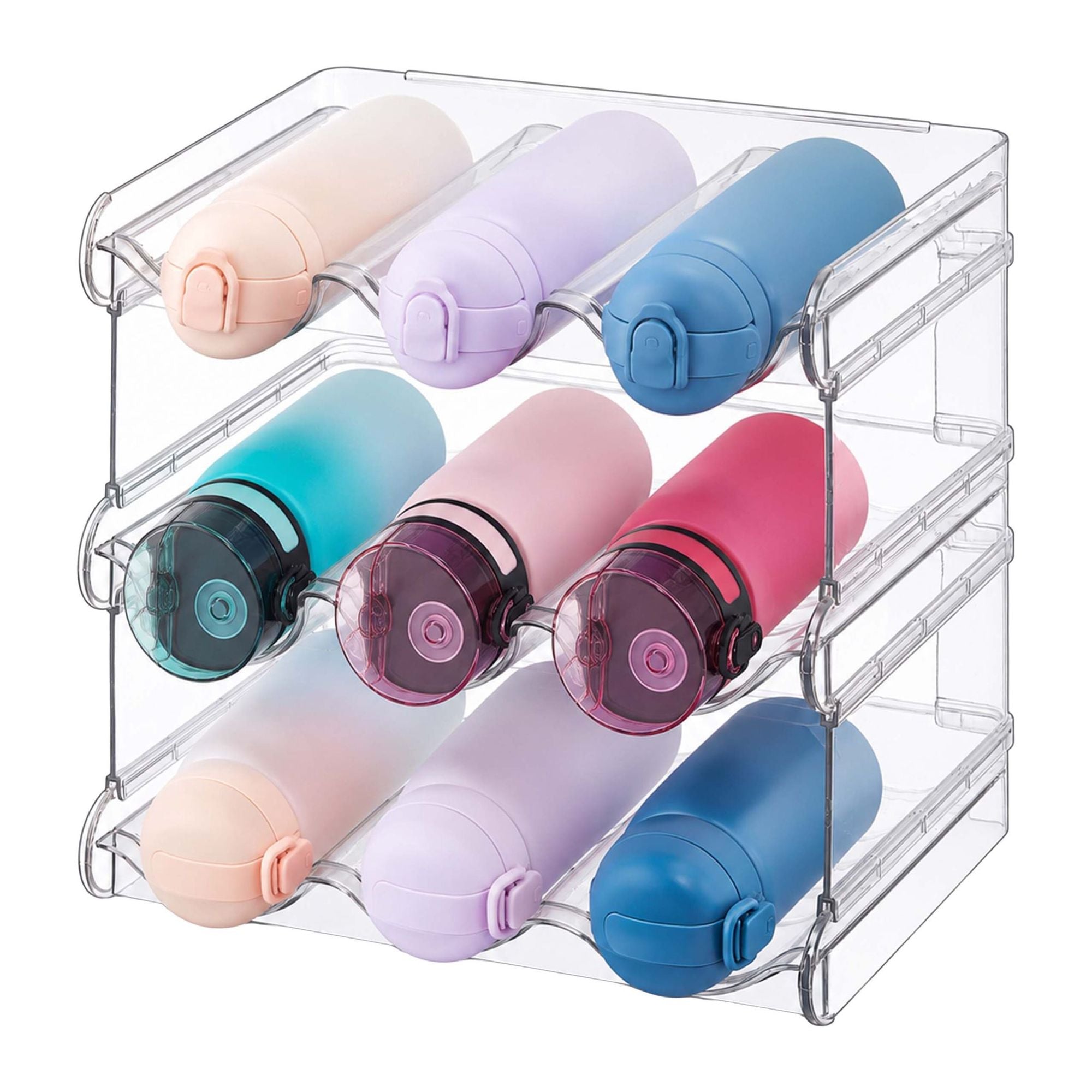 Stapelbares Modulares Flaschenregal – 12 Flaschen, Transparent