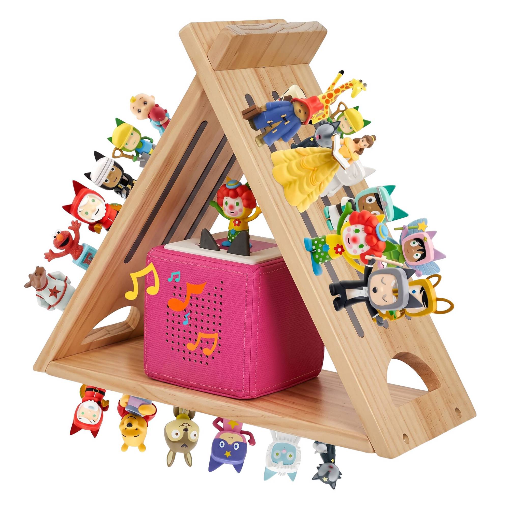 Kinder-toniebox-regal Aus Kiefernholz Mit Magnetstreifen
