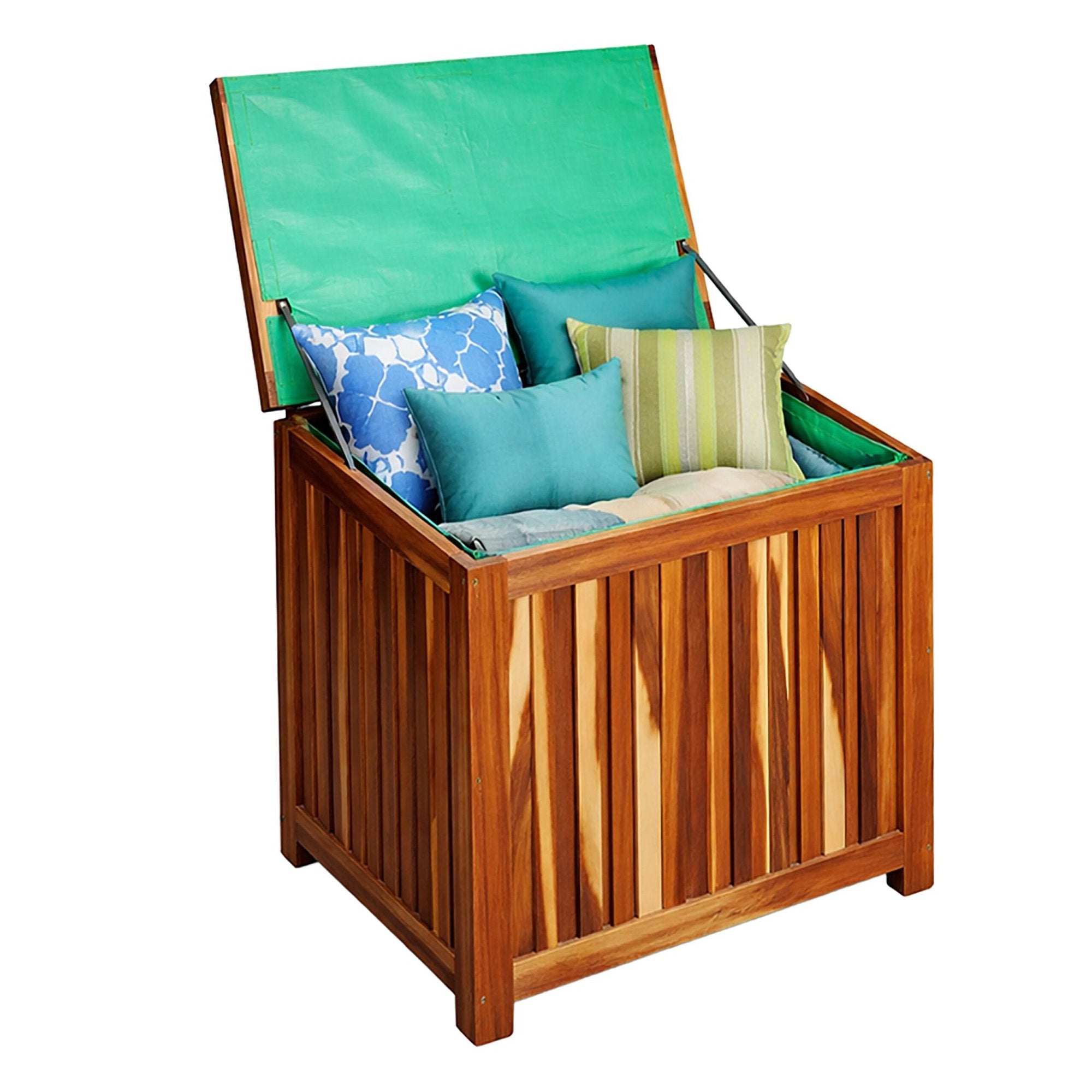 Gartenaufbewahrungsbox Aus Akazienholz, Klein, Naturbelassen