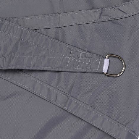 Rechteckiges Sonnensegel, 3 X 4 M, Wasserdichtes Und Uv-beständiges Oxford-gewebe Für Pergola, Garten, Terrasse, Hellgrau –
