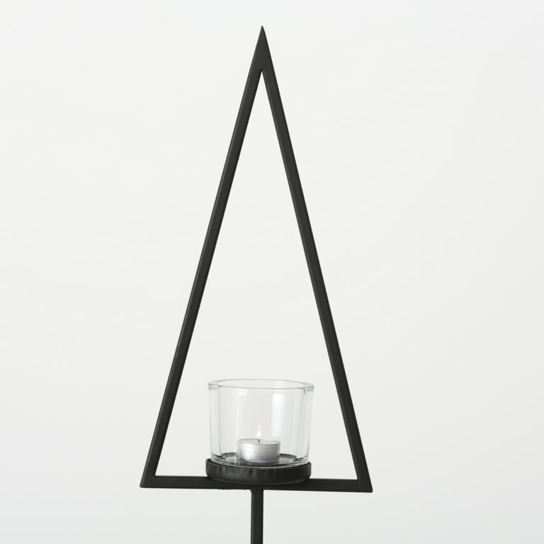 Windlicht A/stand Baum Lex 160 Eisen, Schwarz