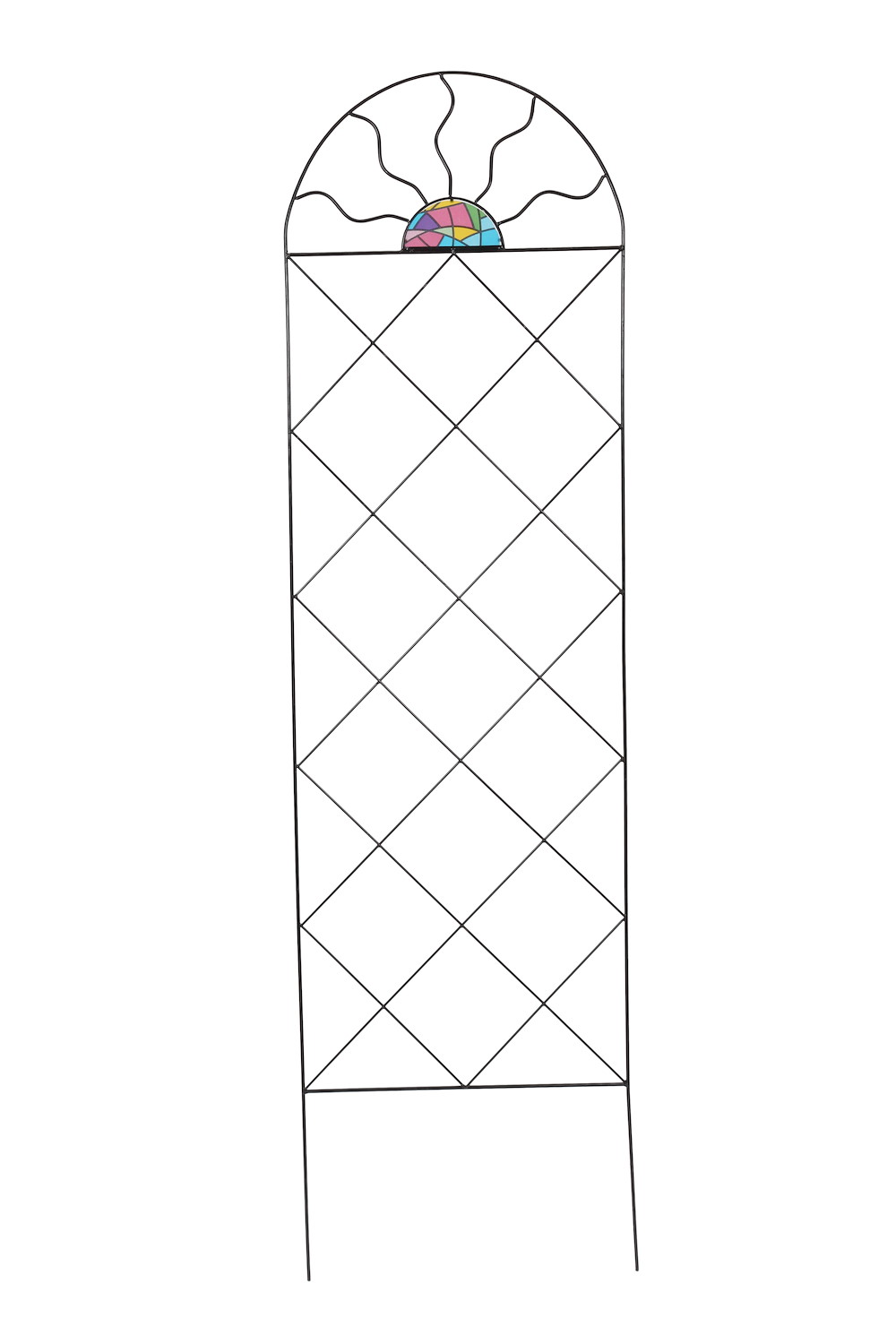 Ornament Spalier Comfort Stahldraht,182x50cm,rechteckig