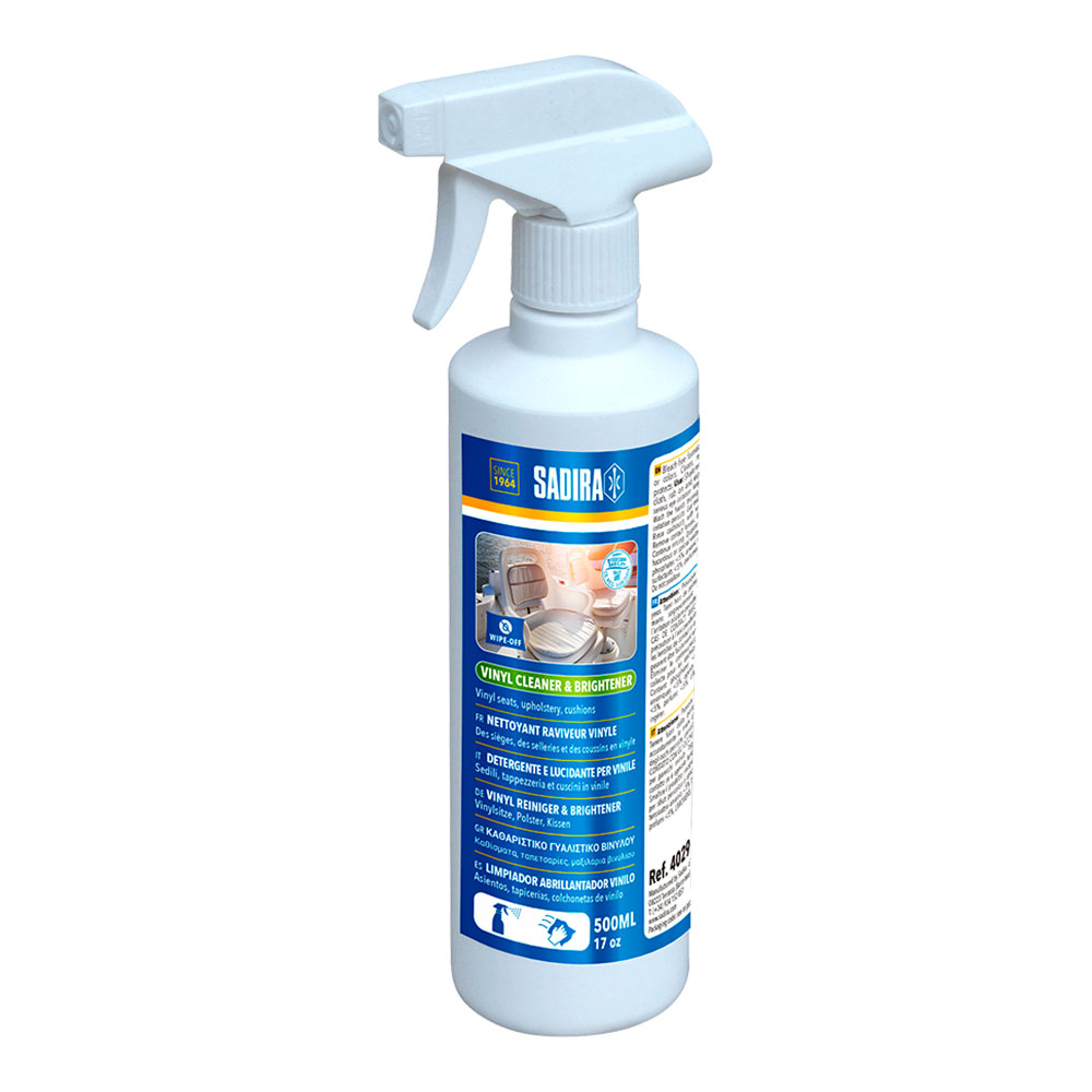 Sadira Vinyl &amp Bimini Polish Cleaner 500ml. Reinigt, Erneuert, Poliert Und Schützt Vinyl Von Sitzen, Polstermöbeln Und Polstern. Stellt Die Farbe Wieder Her Und Hellt Sie Auf.