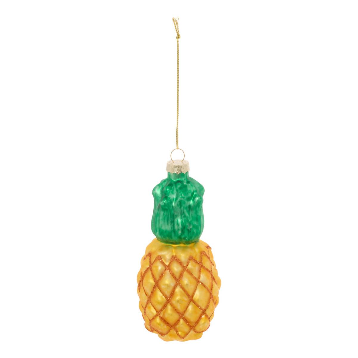 Ananas-tannenbaum-hängeschmuck Aus Glas, 12 Cm - Feeric Lights & Christmas