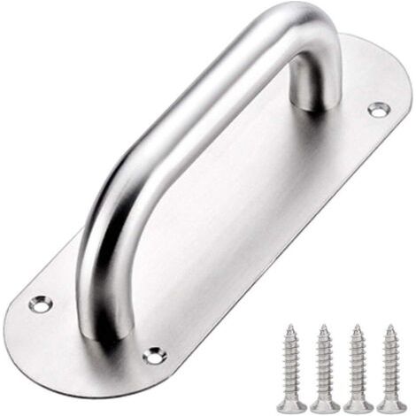 65 X 200 Mm Edelstahl-scheunentorgriff, Schiebetürgriff, Türzuggriff, Schiebetürgriffe Mit Silberplatte