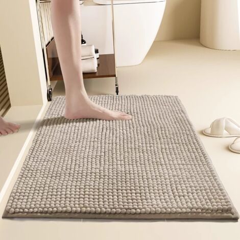 Camel Badezimmerteppich, 4060 Cm, Chenille, Superweich, Saugfähig, Maschinenwaschbar, Badezimmerteppich, Geeignet Für Badezimmerböden, 1 Stück
