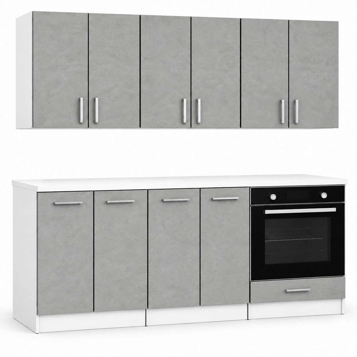 Roe Furniture Zestaw Kuchenny 180 Cm - Beton
