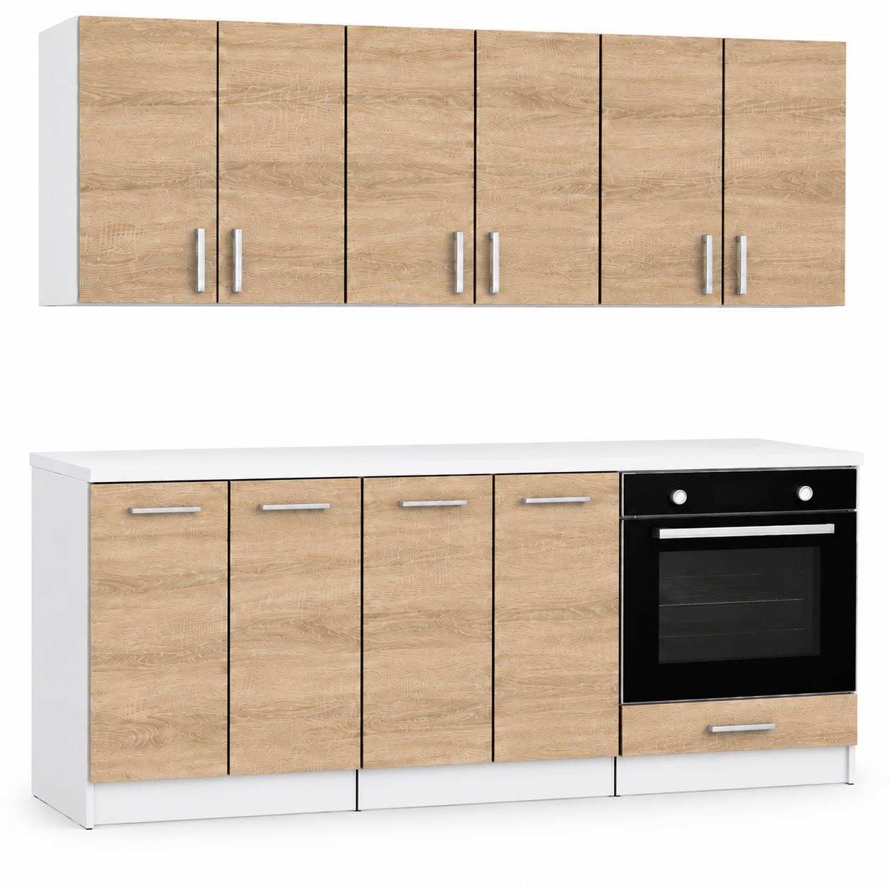 Roe Furniture Zestaw Kuchenny 180 Cm - Sonoma Jasna