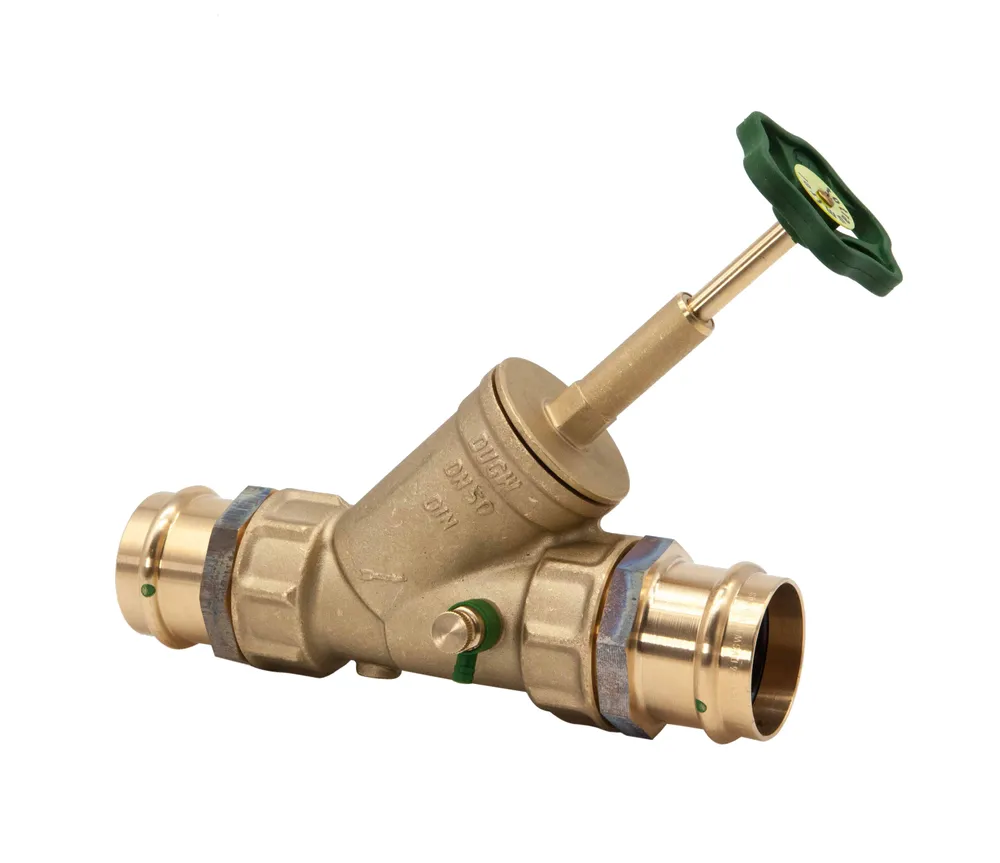 Js Freistromventil, Mit Pressanschluss (innengewinde), Mit Entleerung, Mit Steigender Spindel, Dn50, Pressdurchmesser 54mm, Dvgw Geprüft, 0015185400001