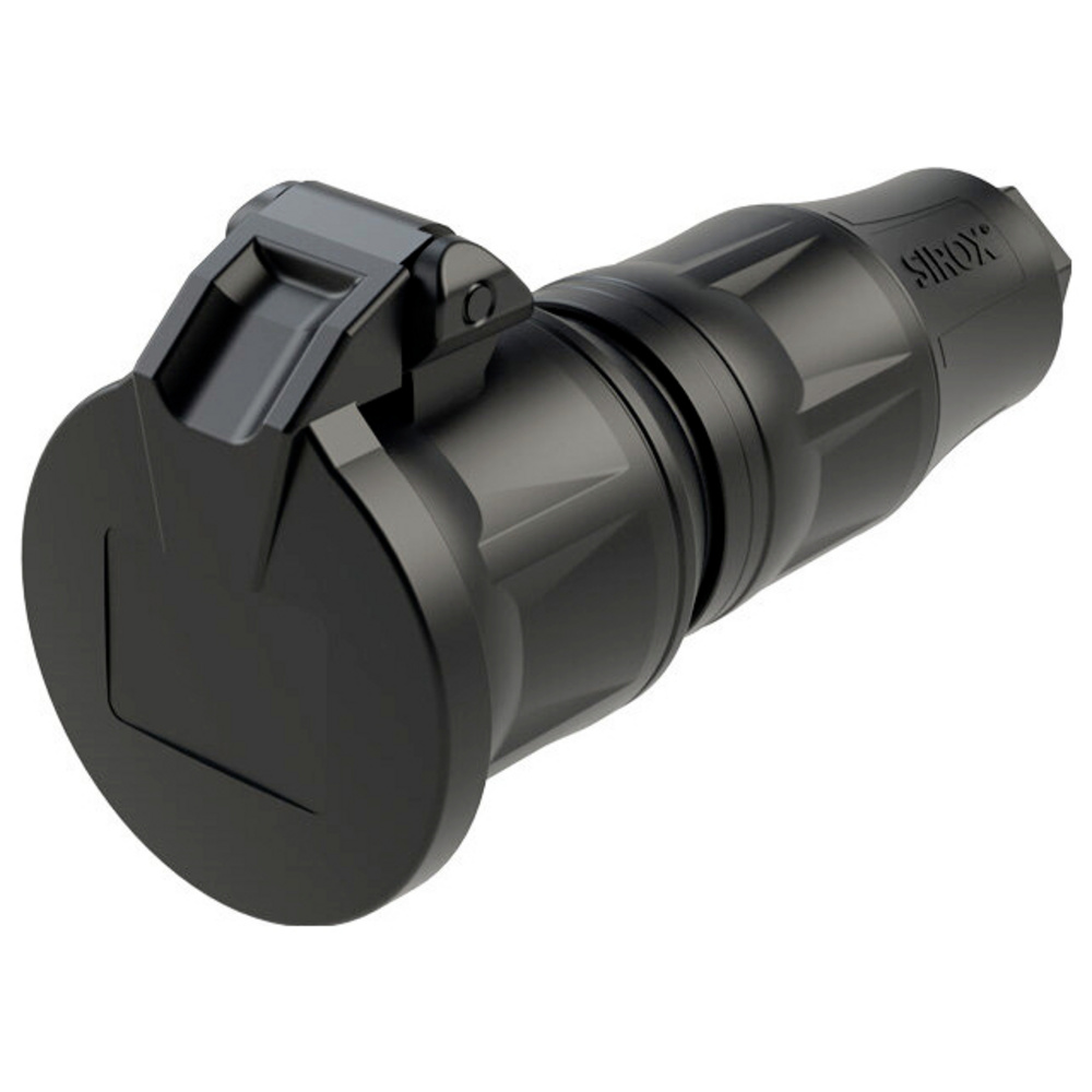 Sirox 802.511.01 Schutzkontaktkupplung Gummi Schwarz Ip54
