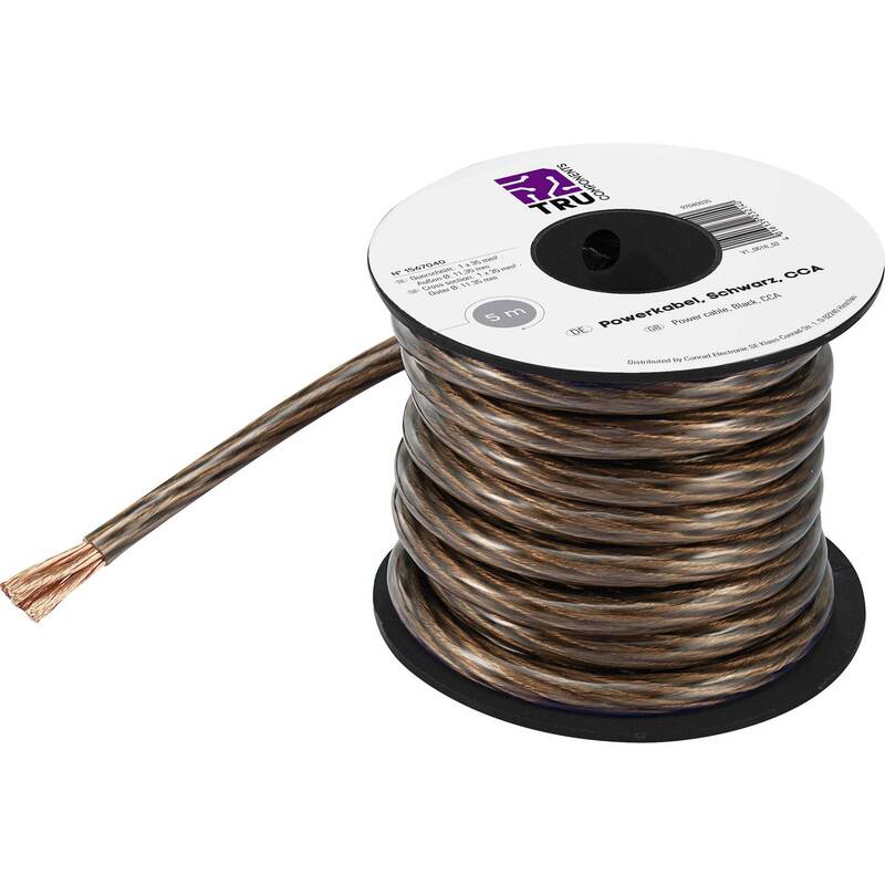 [neuwertig] B-ware Tru Components Powerkabel Stromleitung Stromkabel 35 Qmm 5 M Kupferleitung
