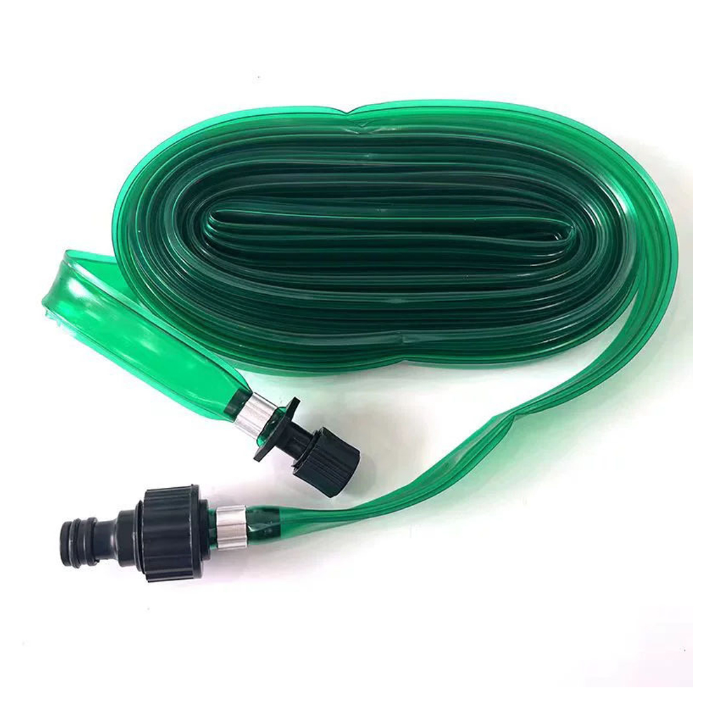 Tuyau D'Arrosage Von 22,5 M Länge, Für Haies Und Bordures De Gazon, Design Plat, Prêt Pour Raccordement, Vert