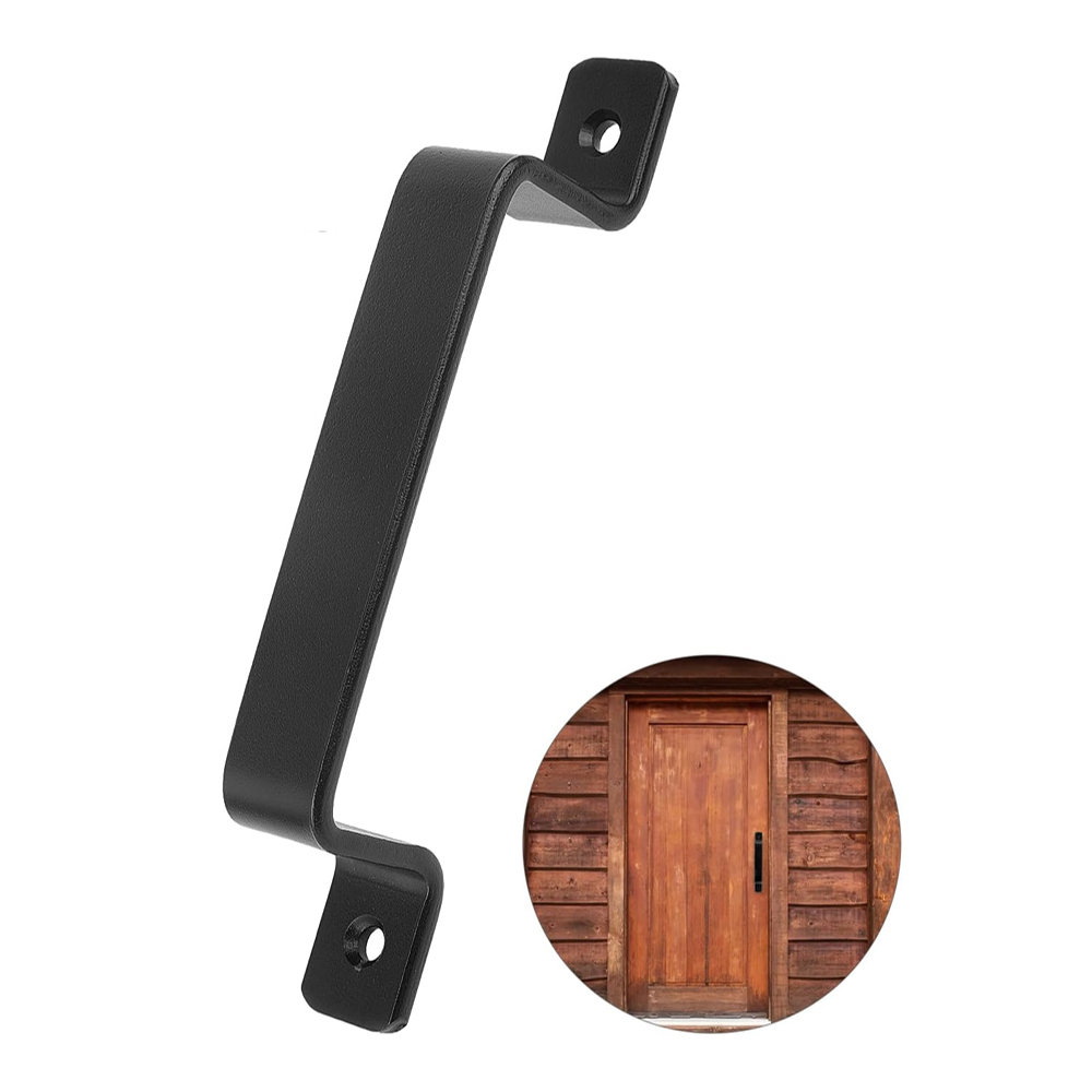 Noire Porte Coulissante, Poignée De Porte Coulissante, Poignée De Porte De Grange Mit Sicht, Für Den Außenbereich, Die Garage, Den Schrank Und Den Innenraum