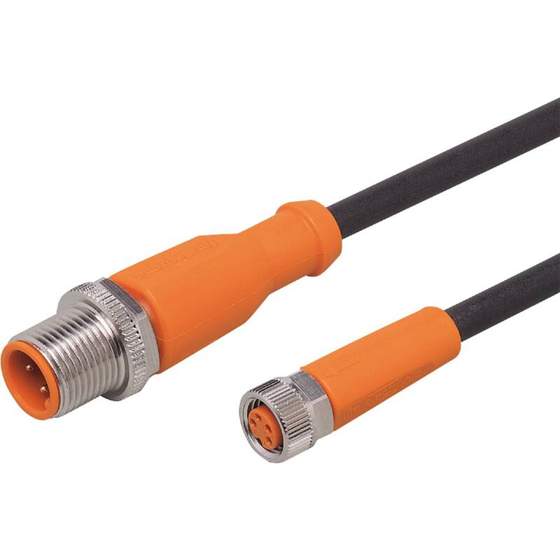 [neuwertig] B-ware Ifm Verbindungsleitung Verbindungskabel Evc222 Kabel Stecker Gerade M8 M12 1 M