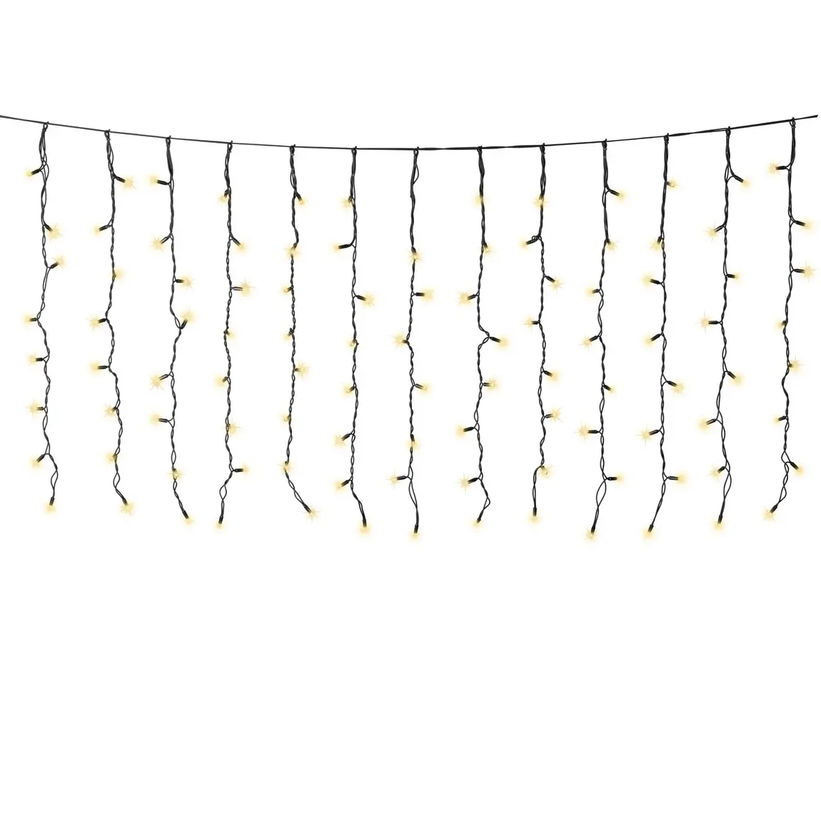 Led Lichtervorhang Weiß Kalt Für Den Außenbereich 200 × 100 Cm