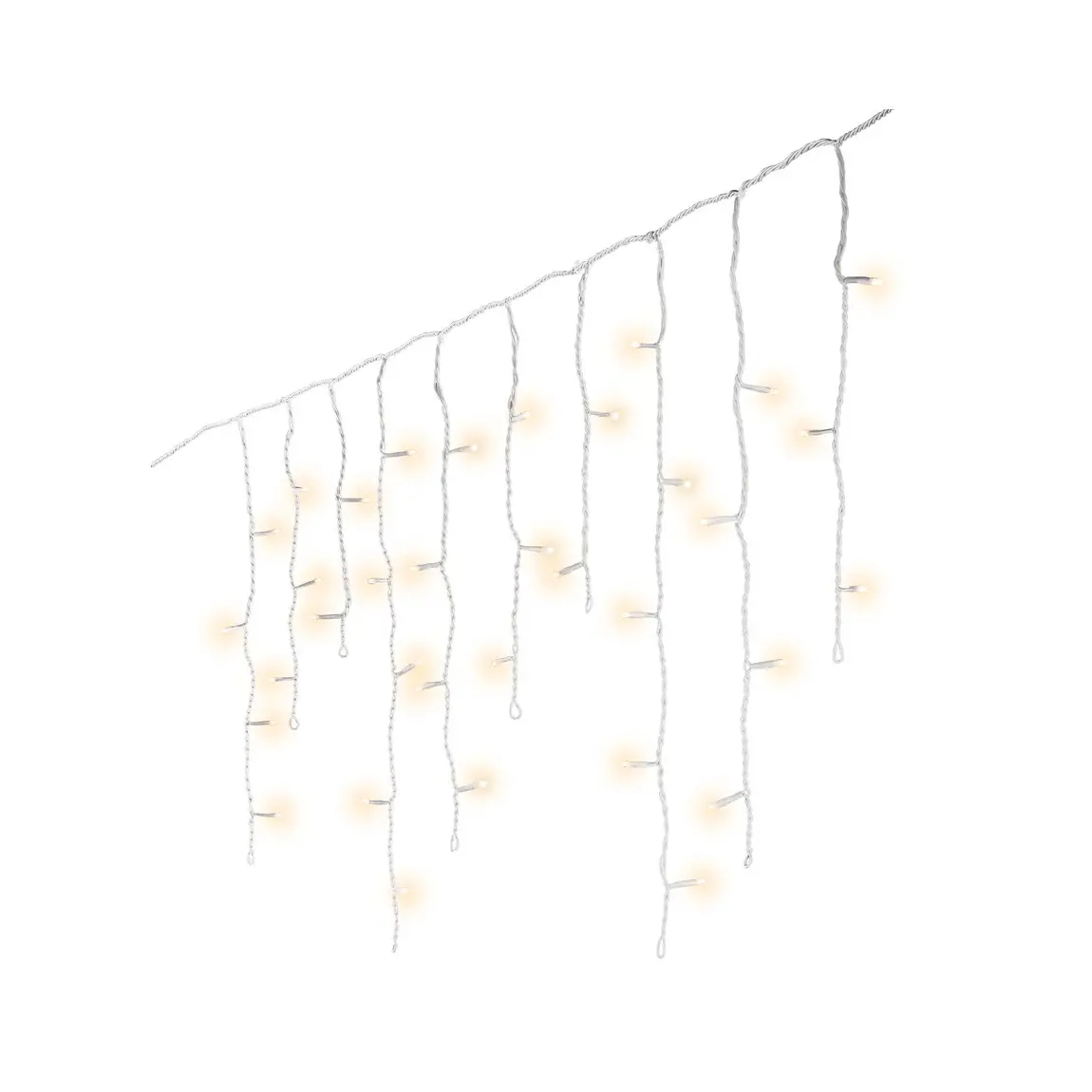 Led Lichterkette Icicle Weiß Mit Warmweißem Licht Für Außen 480 × H52 Cm