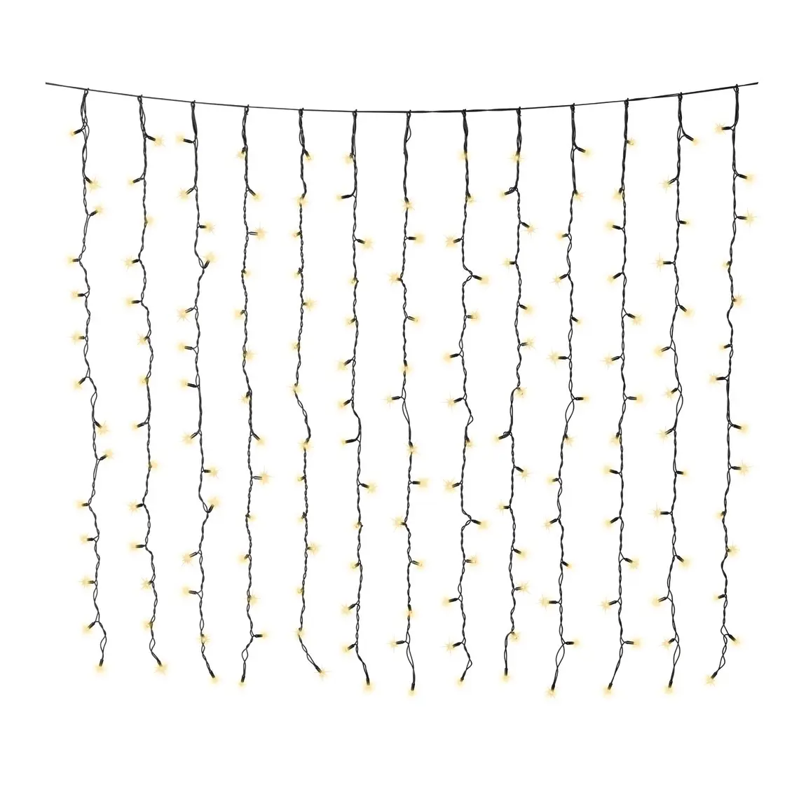 Led Lichtervorhang Für Außen 200 × 200 Cm In Warmweiß Und Kaltweiß