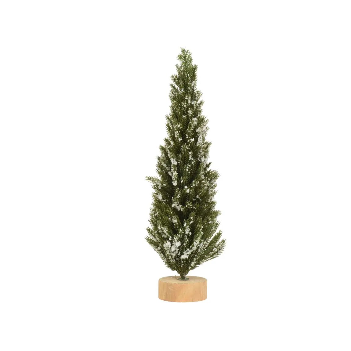 Mini Weihnachtsbaum Grün Mit Schnee-effekt Ø10 × H40 Cm