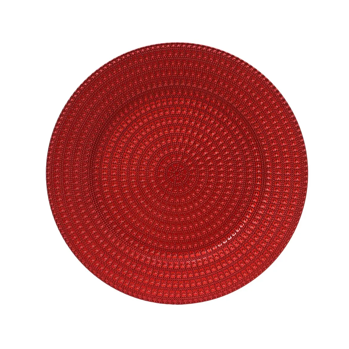 Roter Laccierter Untersetzer Ø33 Cm