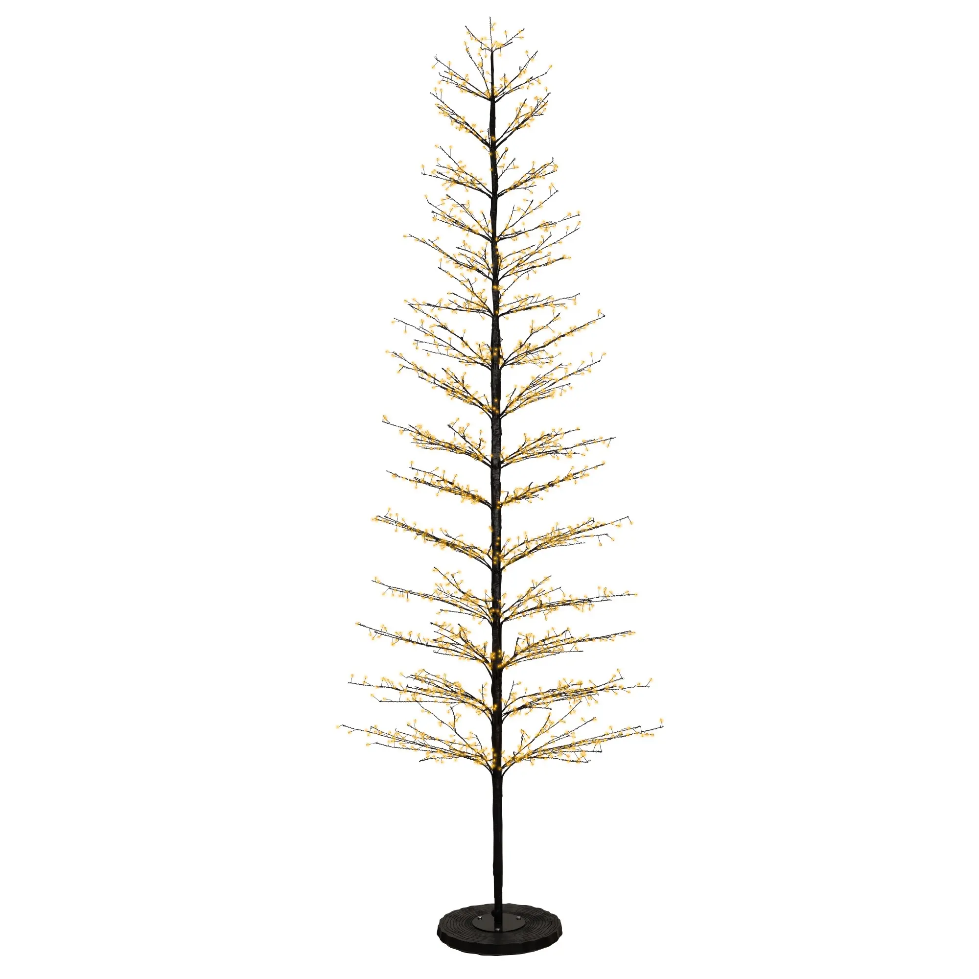 Weihnachtsbaum Aus Metall Mit Warmweißem Micro-led Licht Ø110 × H270 Cm Für Den Außenbereich