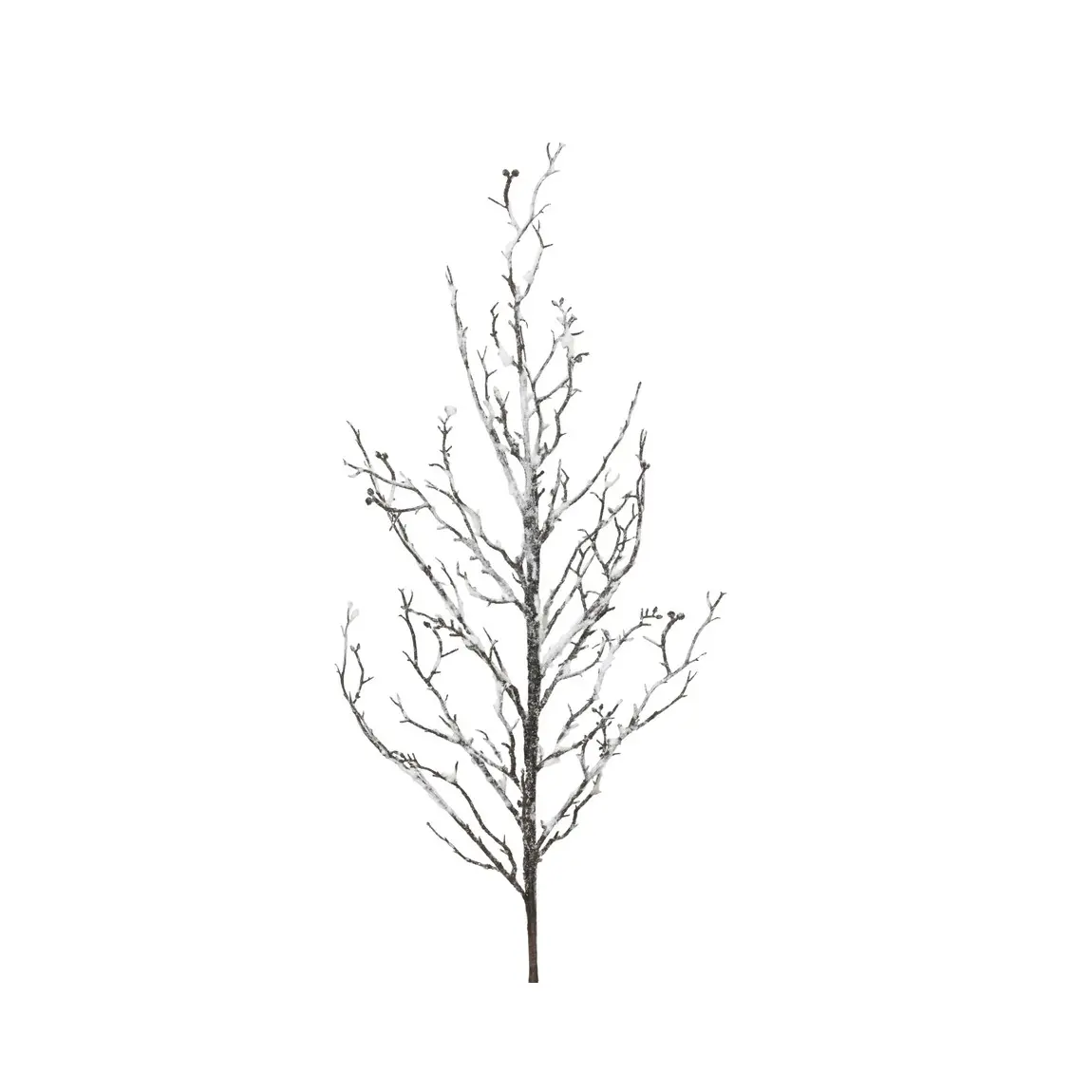 Brauner, Verschneiter Weihnachtszweig H81 Cm